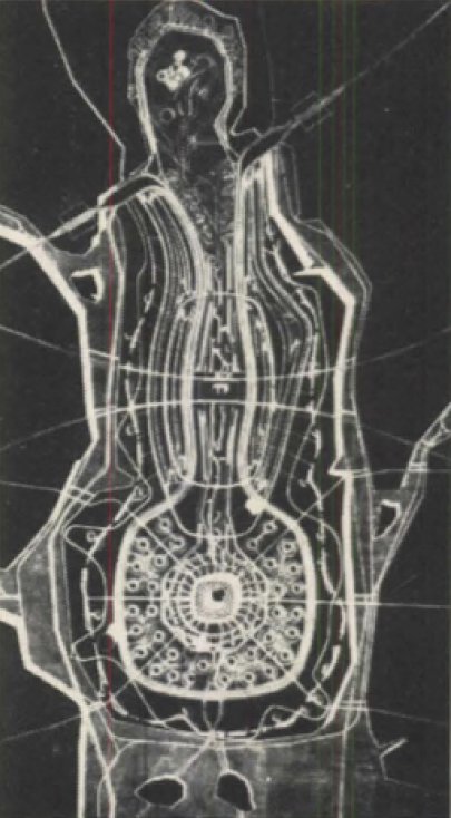 Paolo Soleri’s Mesa City: an organic plan.