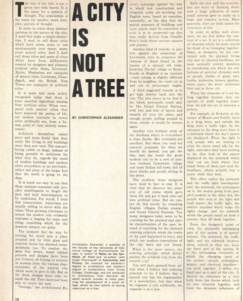 Part I, page 58 of A City is Not a Tree, Architectural Forum, 1965