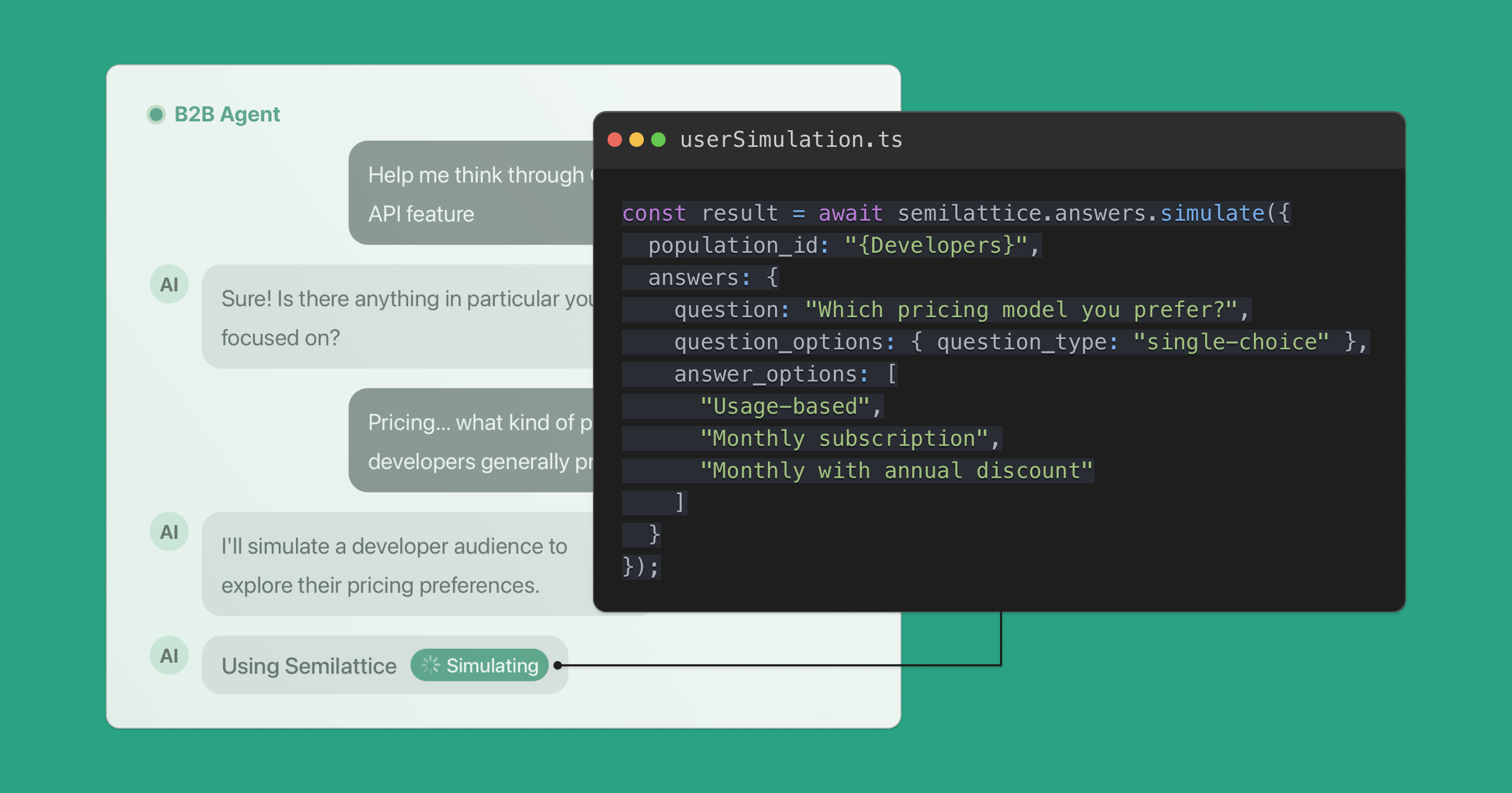 The Semilattice API: user insights as infrastructure